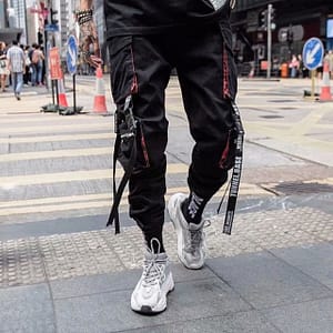 Joggers Cargo Pants for Men Casual Hip Hop Hit Color Pocket Male Trousers Sweatpants Streetwear Ribbons 3.jpg 640x640 3