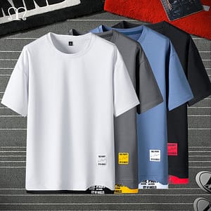 Oversized T Shirt Men Bodybuilding and Fitness Loose Casual Tee Shirts Lifestyle Wear Brand T shirt