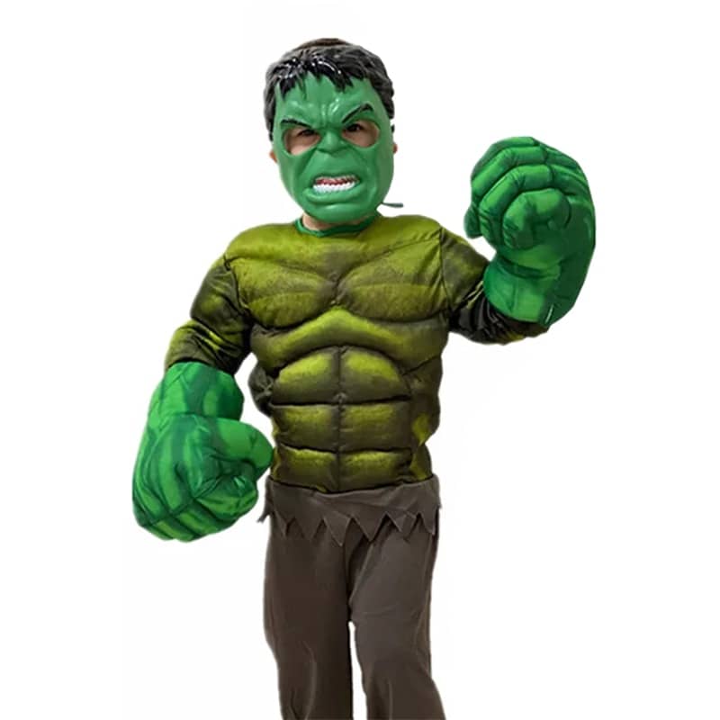 Child Hulk Muscle Costume Marvel Superhero Hulk Cosplay Muscle Costume ...